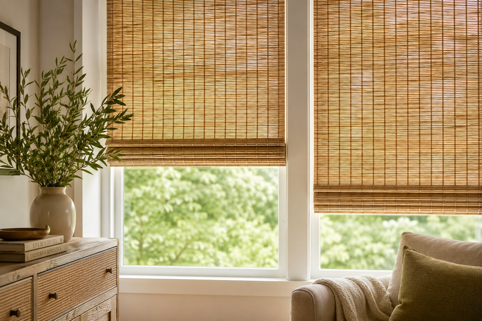 Natural Woven Bamboo Shades